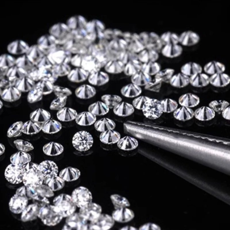 laboratory cultivation of diamonds, crushed diamonds, de artificial hpht synthetic diamonds used in gemstone processing and jewelry manufacturing or diy